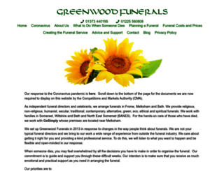 greenwoodfunerals.co.uk screenshot