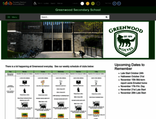 greenwoodsecondary.com screenshot