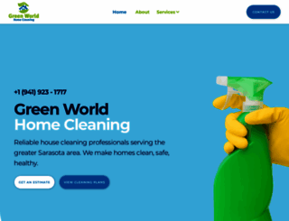 greenworldhomecleaning.com screenshot