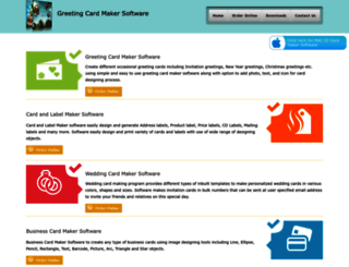 greetingcardmakersoftware.com screenshot