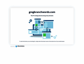 gregbranchwords.com screenshot