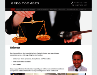 gregcoombessolicitor.com.au screenshot