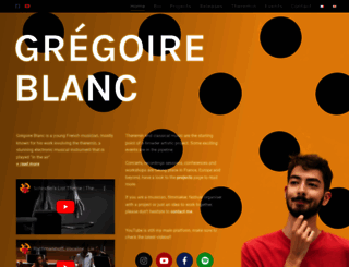 gregoireblanc.com screenshot
