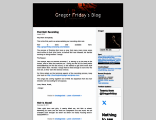 gregorfriday.wordpress.com screenshot