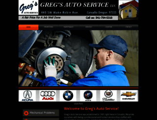 gregsautoservice.com screenshot