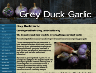 greyduckgarlic.com screenshot