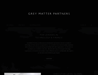 greymatterpartners.com screenshot