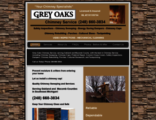 greyoakschimneyservice.com screenshot