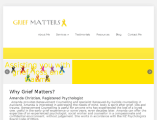 griefmatters.co.nz screenshot