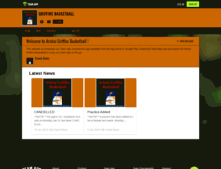 griffinsbasketballboys.teamapp.com screenshot