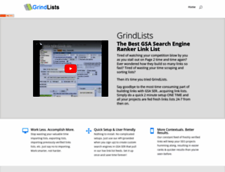 grindlists.com screenshot