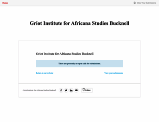 griotinstituteforafricanastudiesbucknell.submittable.com screenshot