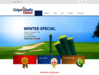 gripsnshaftsdirect.com screenshot