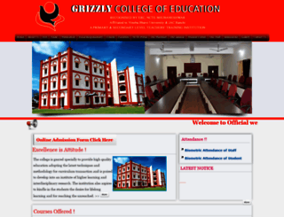 grizzlycollege.org screenshot