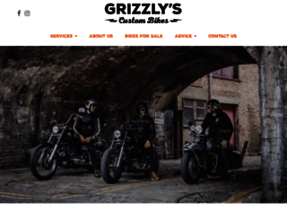 grizzlyscustombikes.co.uk screenshot