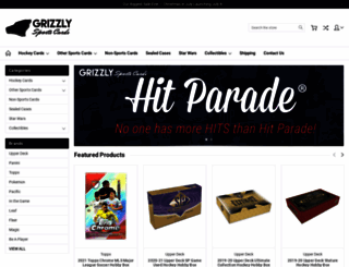 grizzlysportscards.com screenshot