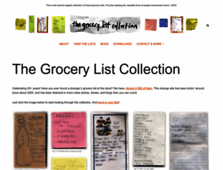 grocerylists.org screenshot