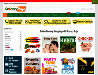 groceryraja.com screenshot