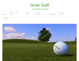 groegolf.com screenshot