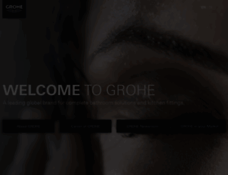 grohe.com screenshot