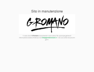 gromanomusic.it screenshot