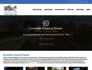 grondinfuneralhome.com screenshot