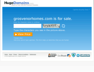 grosvenorhomes.com screenshot
