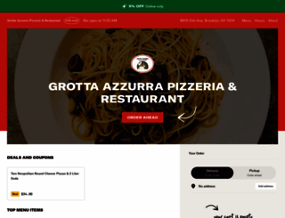 grottaazzurapizza.com screenshot