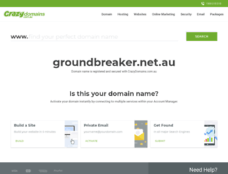 groundbreaker.net.au screenshot