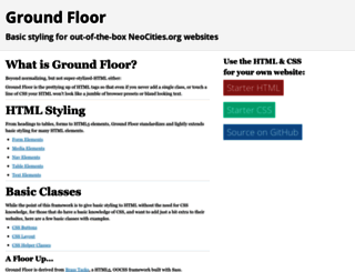 groundfloor.neocities.org screenshot