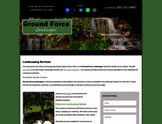 groundforcelandscapes.com screenshot