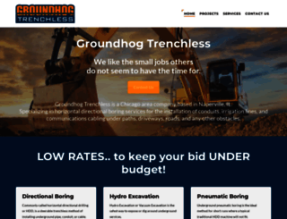 groundhogtrenchless.com screenshot