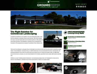 groundskeeperlandscapegroup.com screenshot