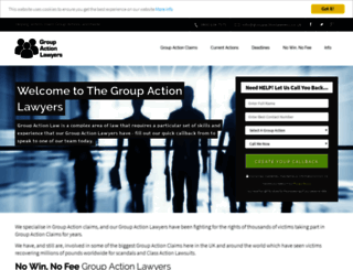 groupactionlawyers.co.uk screenshot