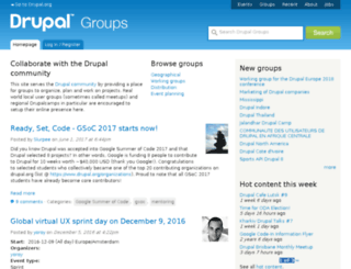 groups.drupal.org screenshot
