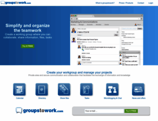 groupstowork.com screenshot