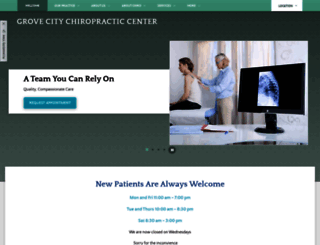 grovecitychiropractic.com screenshot