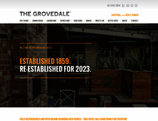 grovedalehotel.com.au screenshot
