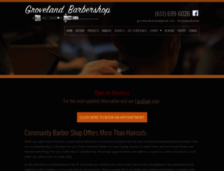 grovelandbarbershop.com screenshot