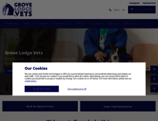 grovelodgevets.co.uk screenshot