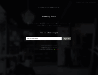 growfreshgreenhouses.com.au screenshot