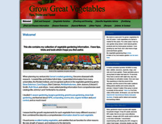 growgreatvegetables.com screenshot