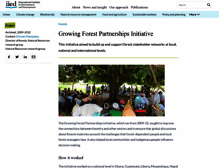 growingforestpartnerships.org screenshot