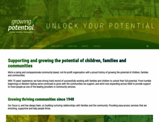 growingpotential.org.au screenshot