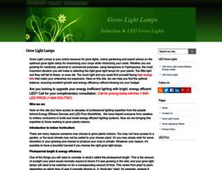 growlightlamps.com screenshot