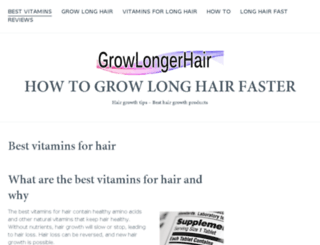 growlongerhair.com screenshot