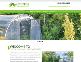 groworganicgreenhouses.com screenshot