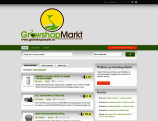 growshopmarkt.nl screenshot