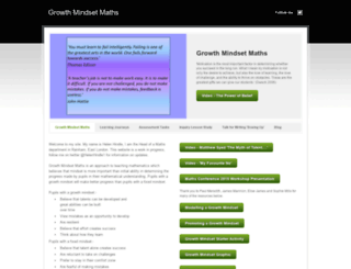 growthmindsetmaths.com screenshot