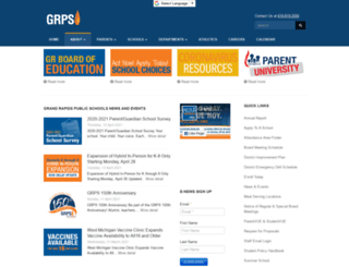 grpublicschools.org screenshot